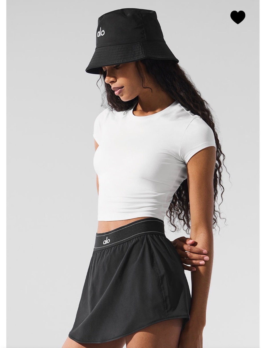 Alosoft Crop finesse Short Sleeve-White L size